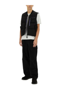 Alpha Industries unisex sleeveless ma black puffer vest with multiple pockets and zipper closure for casual wear