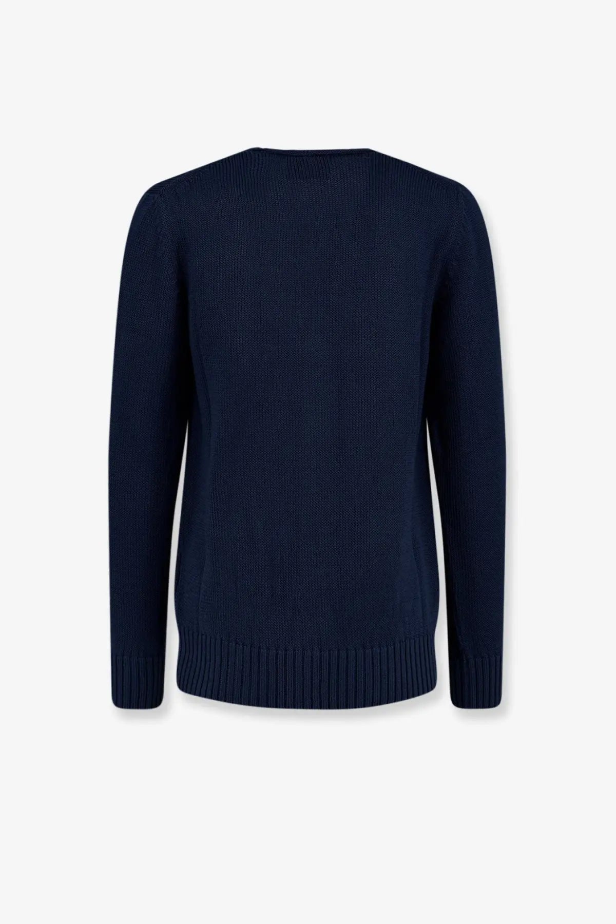 Alpha-Studio men’s navy blue ribbed knit cotton cardigan perfect for casual and smart casual wear