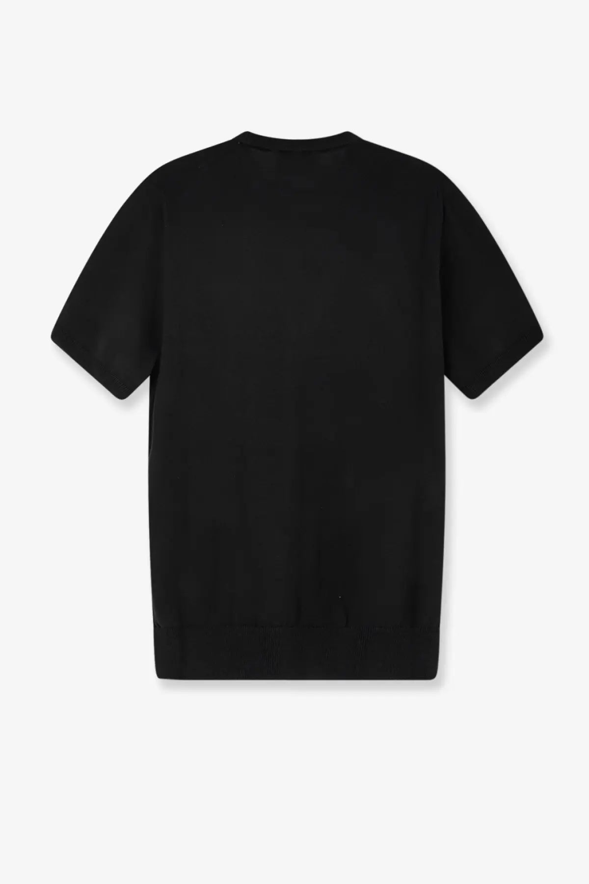 Alpha-studio men’s black cotton short-sleeved t-shirt with a simple crew neck design