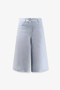 Alysi Women's Élavé Linen Bermuda Shorts Blue