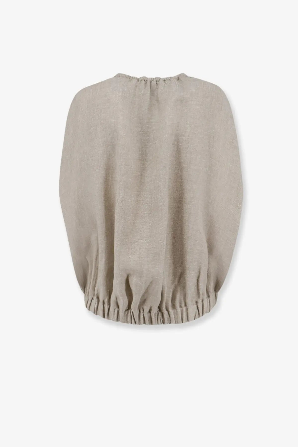 Alysi Women's Élavé Linen Sleeveless Jacket Grezzo