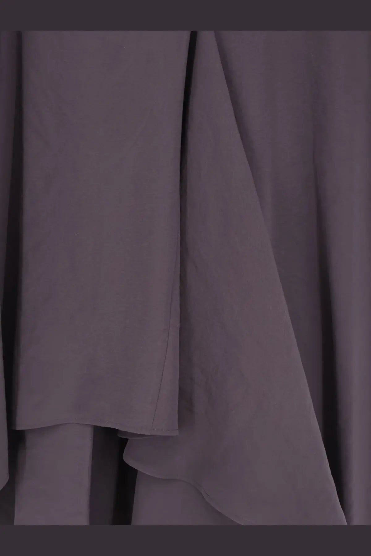 Alysi women’s peach touch long dress in muted purple fabric with soft folds and subtle sheen for elegant wear