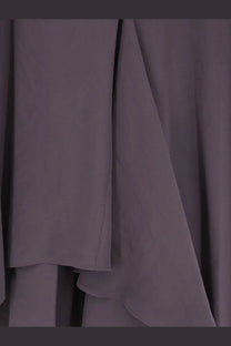 Alysi women’s peach touch long dress in muted purple fabric with soft folds and subtle sheen for elegant wear