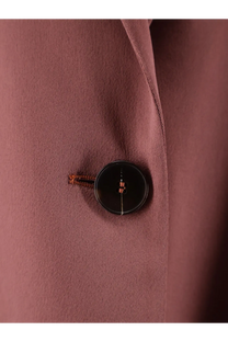 Alysi women’s single breasted satin blazer blue with a round black button featuring two metallic studs