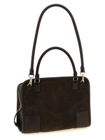 Loewe Amazona Suede Handbag Brown