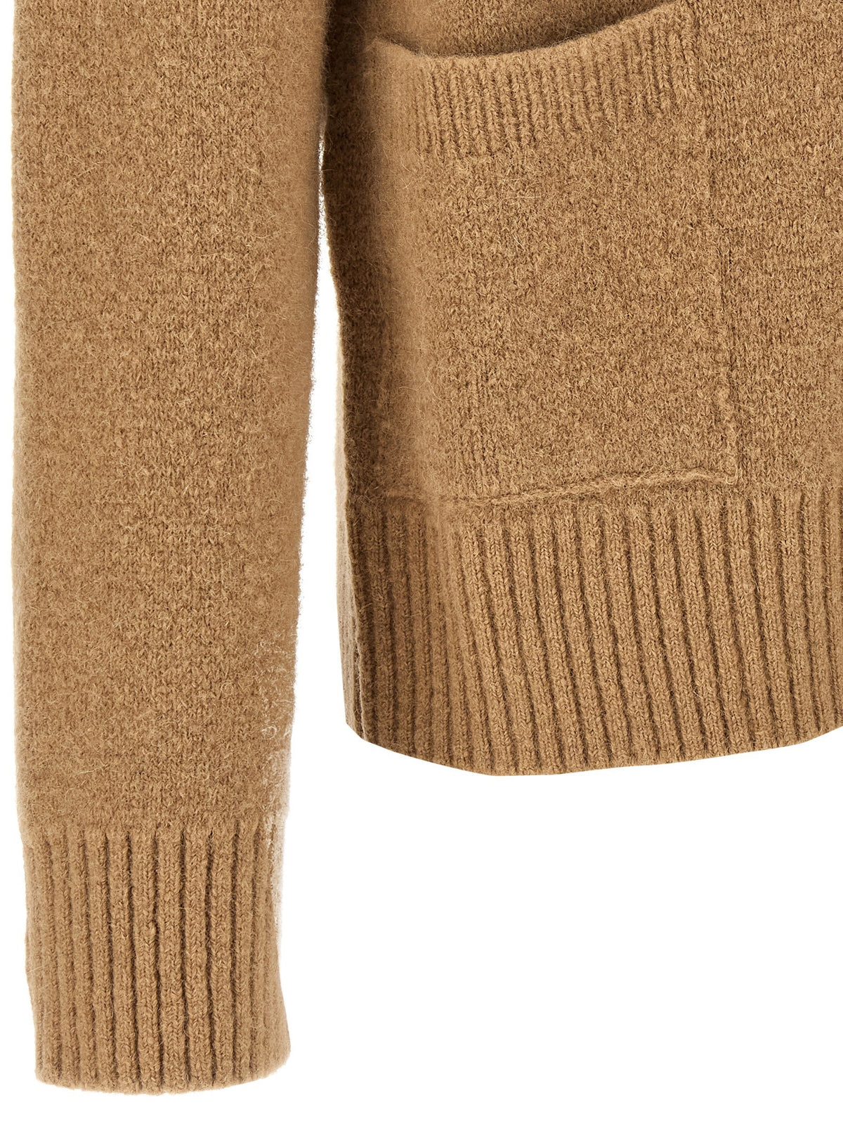 Ami Paris Ami De Cœur Cardigan Beige, view 4