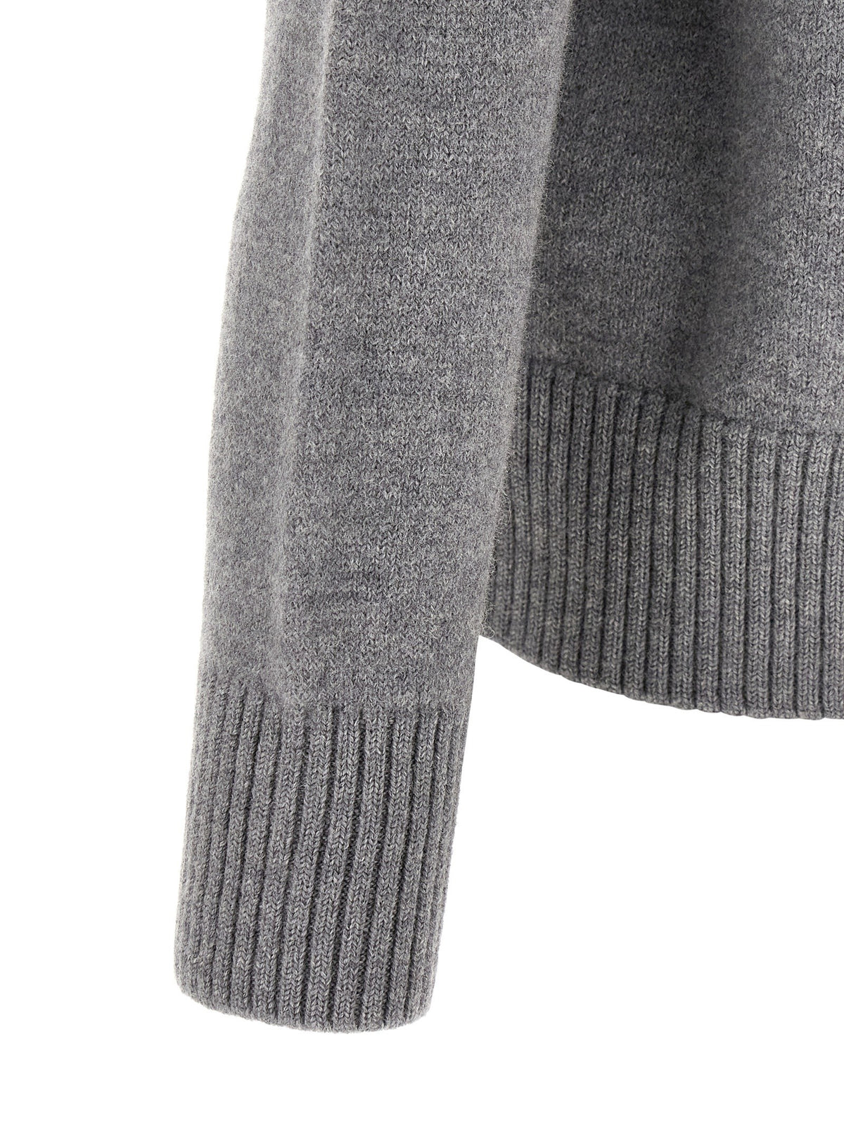 Ami Paris Ami De Coeur Cardigan Grey