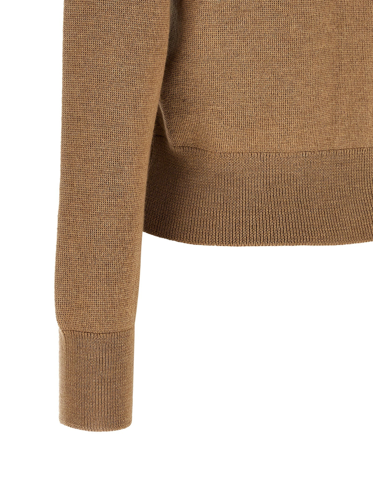 Ami Paris Ami De Coeur Cardigan Beige, view 4