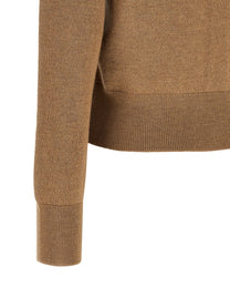 Ami Paris Ami De Coeur Cardigan Beige, view 4