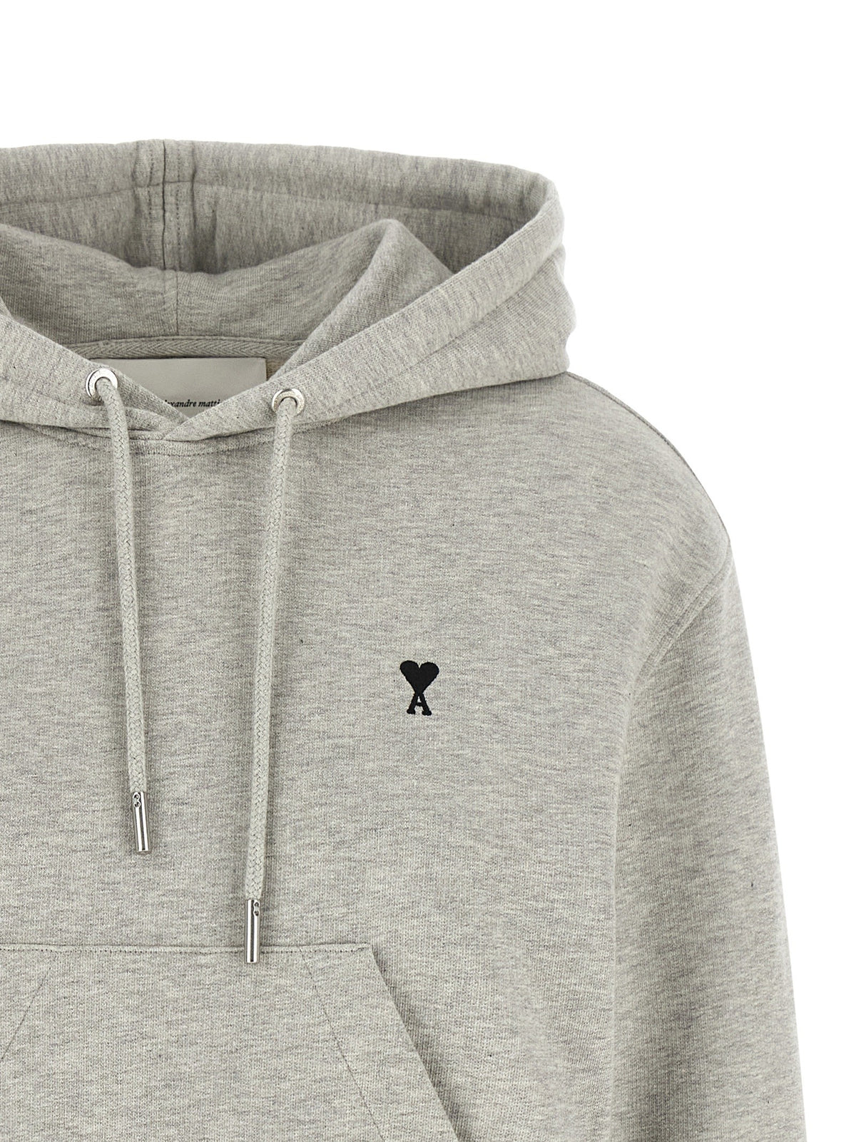 Ami Paris Ami De Cœur Hoodie Grey