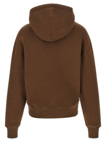 Ami Paris Ami De Cœur Hoodie Brown