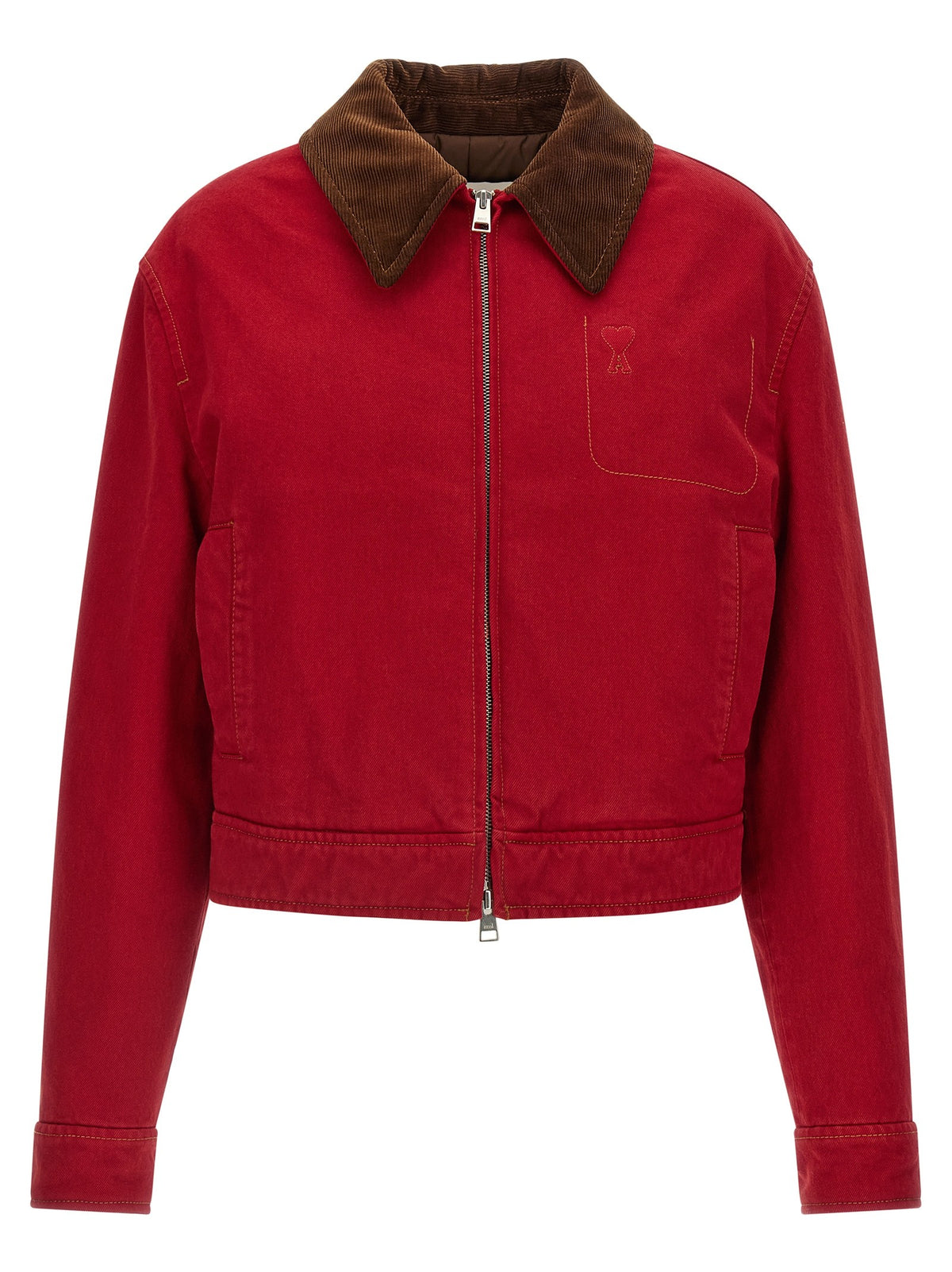 Ami Paris Ami De Coeur Jacket Red