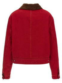 Ami Paris Ami De Coeur Jacket Red