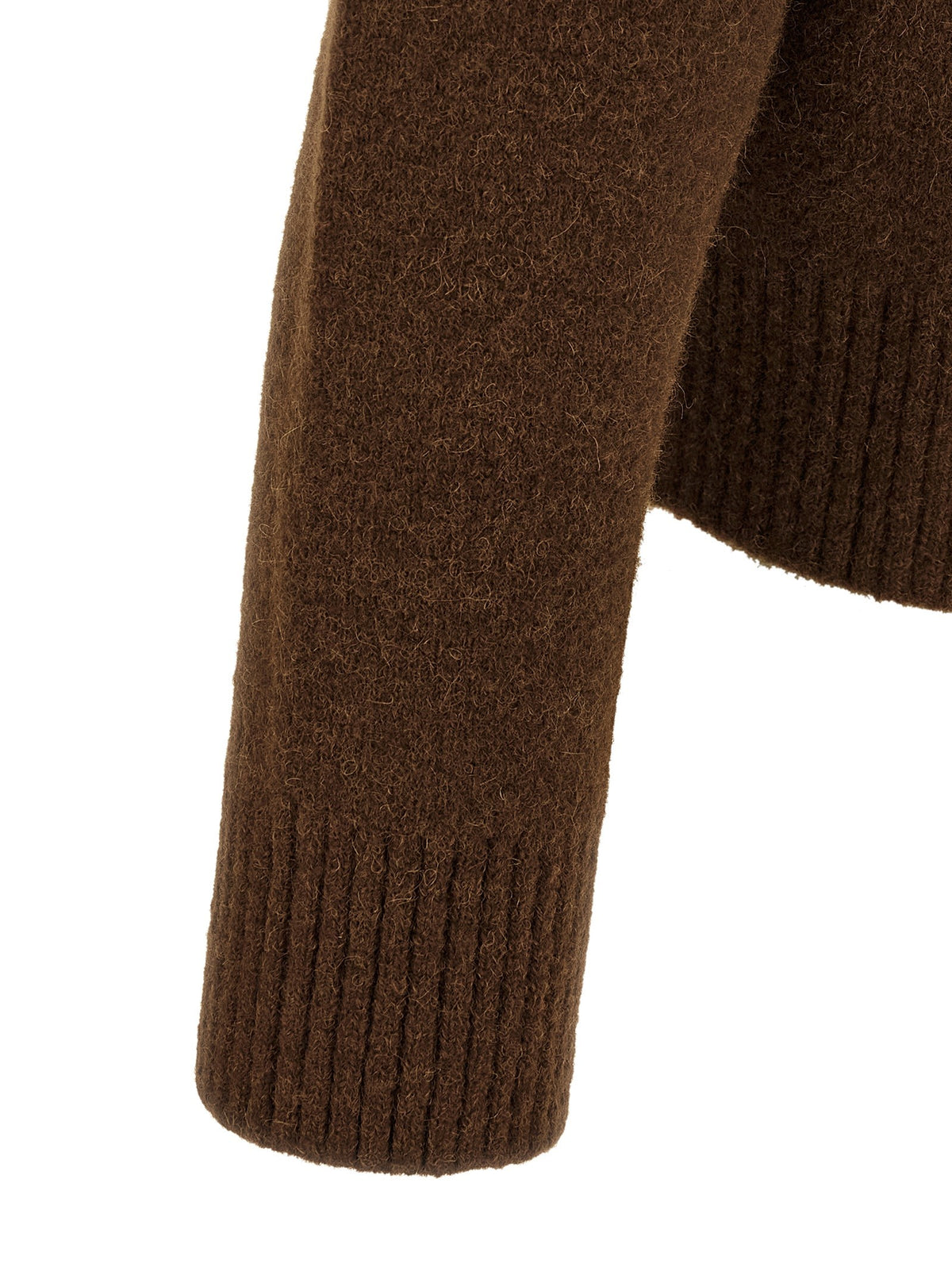 Ami Paris Ami De Coeur Polo Shirt Brown