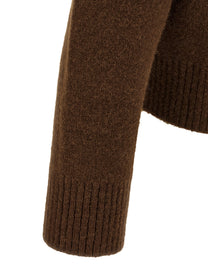 Ami Paris Ami De Coeur Polo Shirt Brown