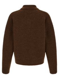 Ami Paris Ami De Coeur Polo Shirt Brown