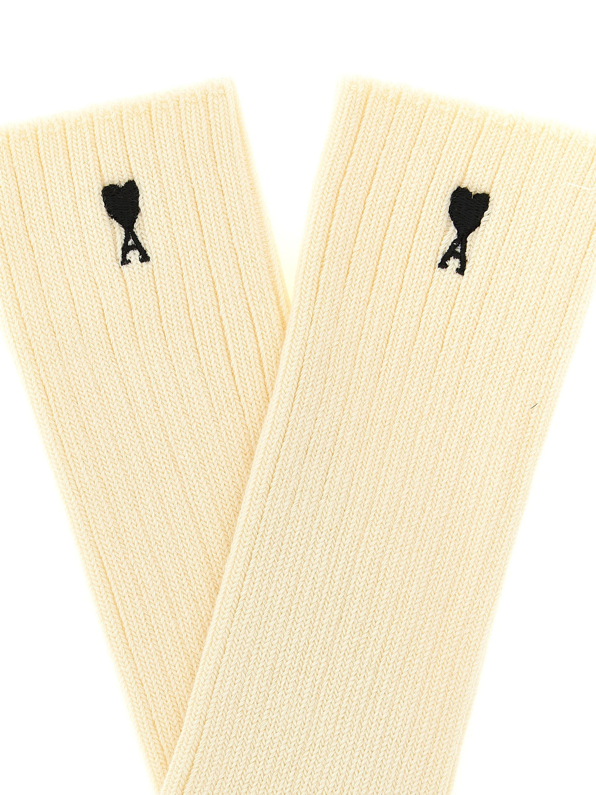 Ami Paris Ami De Coeur Socks White