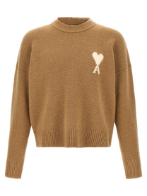 Ami Paris Ami De Cœur Sweater Beige