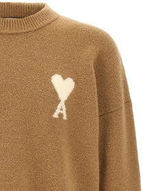 Ami Paris Ami De Cœur Sweater Beige, view 3