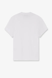 Ami Paris men’s white cotton t-shirt with a simple minimalist design perfect for casual wear