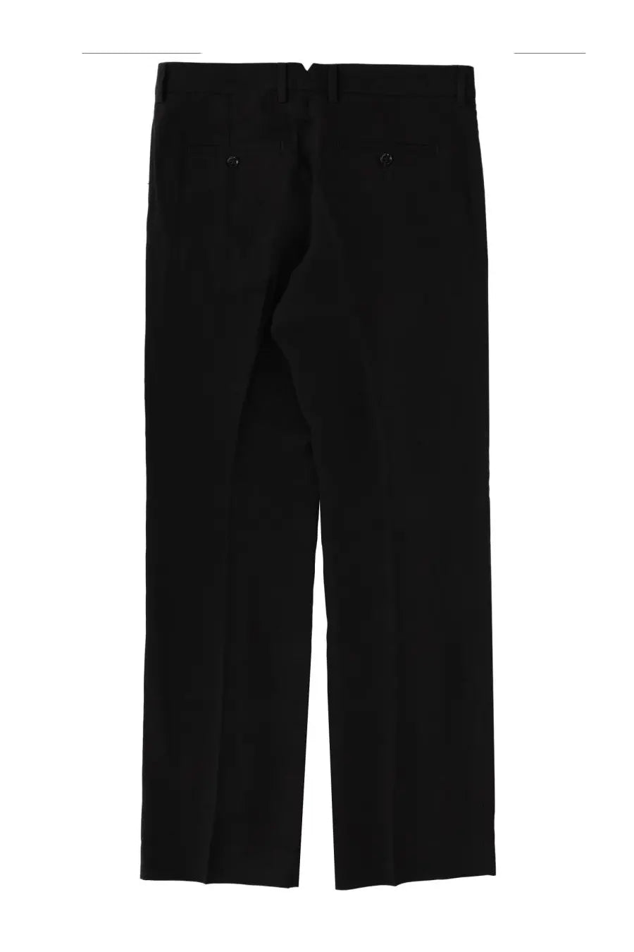 Ami Paris men’s black linen blend straight pants with sleek tailored trousers and subtle stitching details