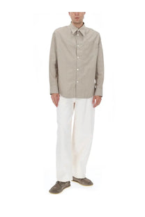 Ami Paris Men's Pantalone Ampio in Cotone White