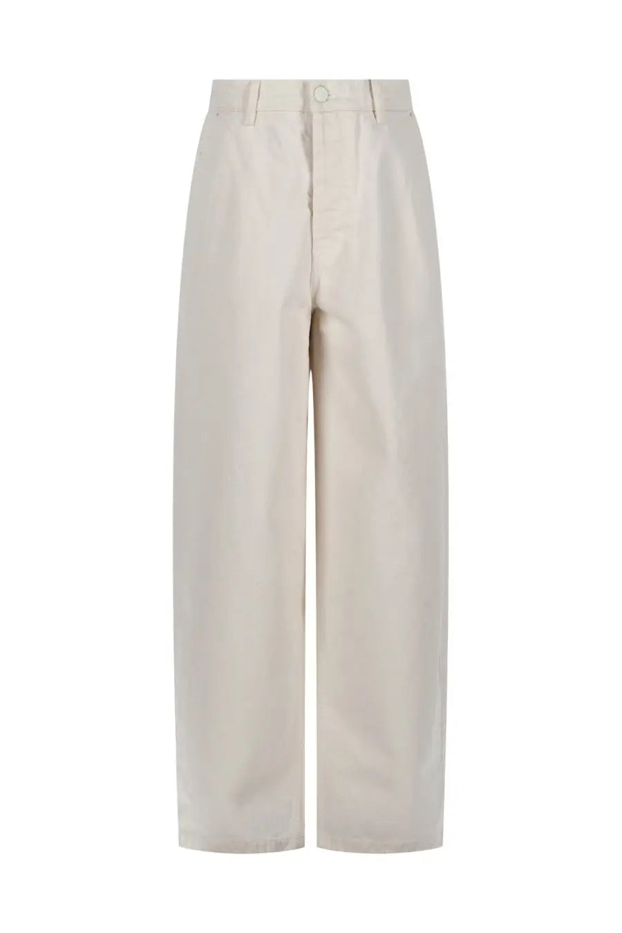 Ami Paris Men's Pantalone Ampio in Cotone White