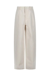 Ami Paris Men's Pantalone Ampio in Cotone White