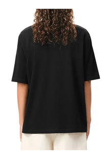Ami Paris men’s black oversized short-sleeved t-shirt with a relaxed fit made from soft cotton material