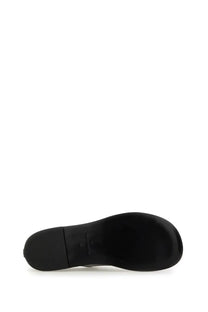 Ami Paris women’s lace up one cut black shoe with a black rubber sole smooth glossy finish and subtle branding near heel back view
