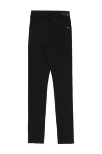 Amiri men’s black slim fit denim jeans with subtle stitching details in high quality denim material