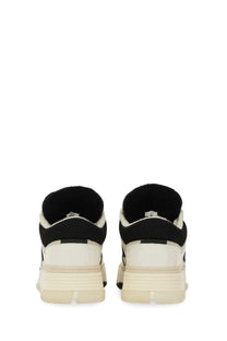 Amiri men’s sneaker ma black with black and cream chunky rubber sole mesh upper and visible stitching details