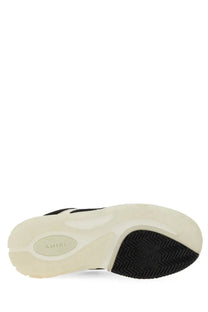 Amiri men’s sneaker ma black in black and cream with textured rubber outsole for stylish casual wear