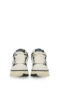 Amiri men’s sneaker MA white low-top with chunky sole white and black perforated leather upper