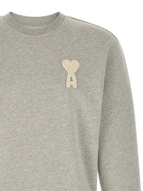 Ami Paris Amis De Coeur Sweatshirt Grey
