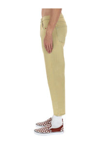 Amish supplies men’s jeans jeremiah harley beige straight-leg denim with five-pocket design and subtle thigh fading