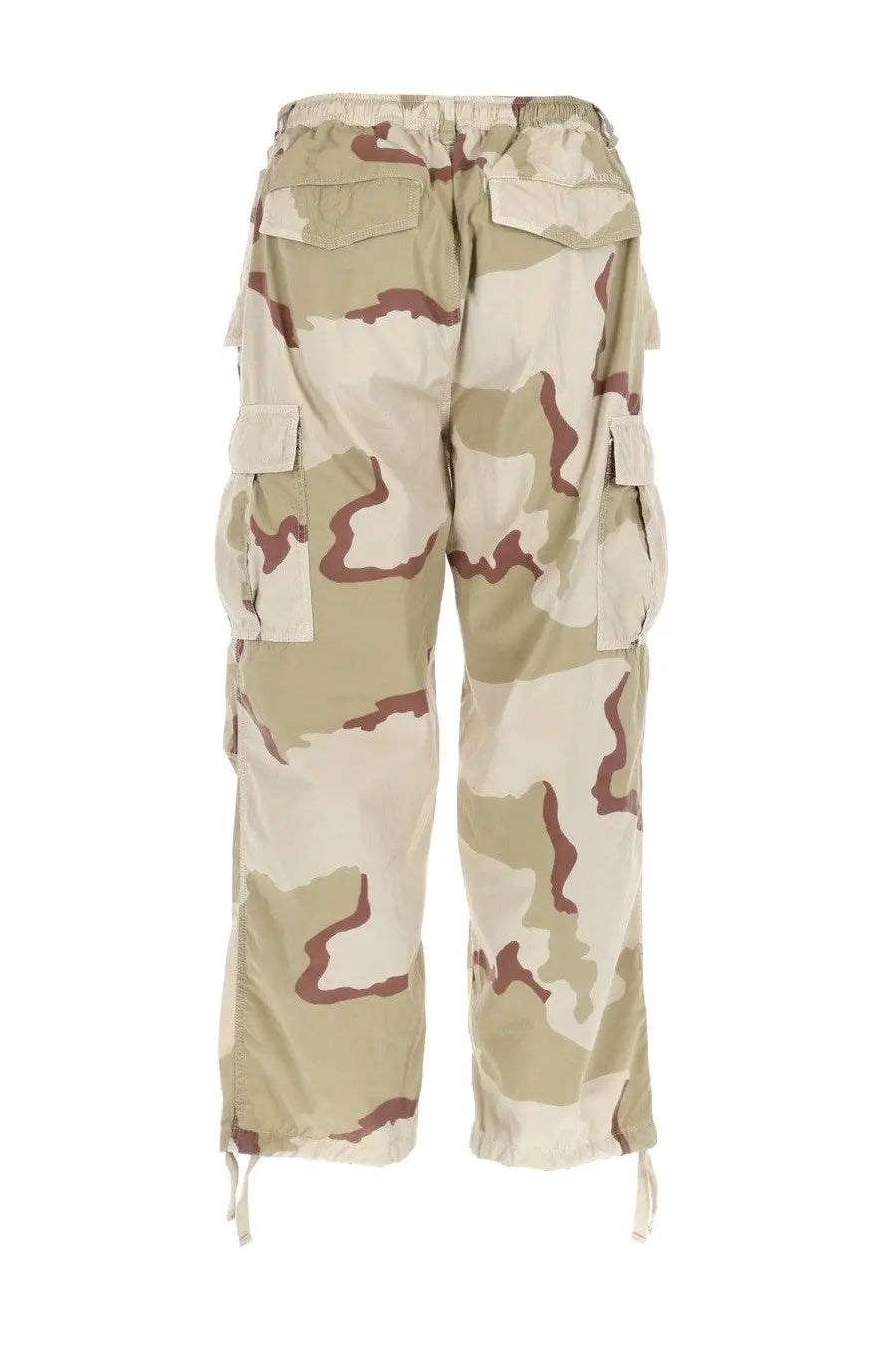Amish Supplies men’s pantalone cargo in cotone green beige and brown camouflage cotton cargo pants with multiple pockets