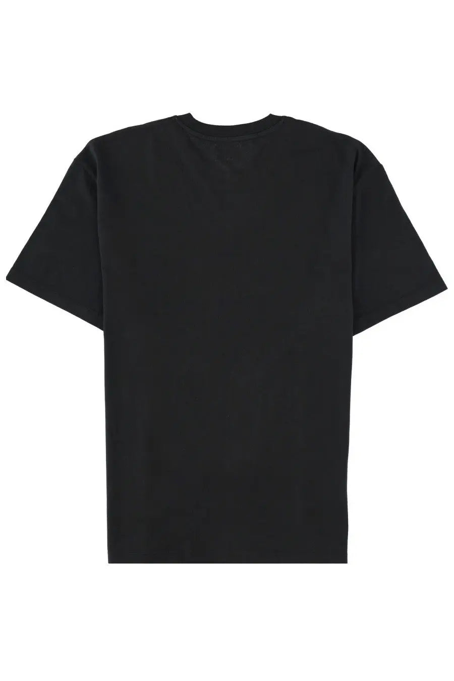 Amish supplies men’s shirt con micro black short-sleeved crew neck t-shirt with a simple design