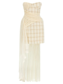 Elisabetta Franchi Amphora Dress White