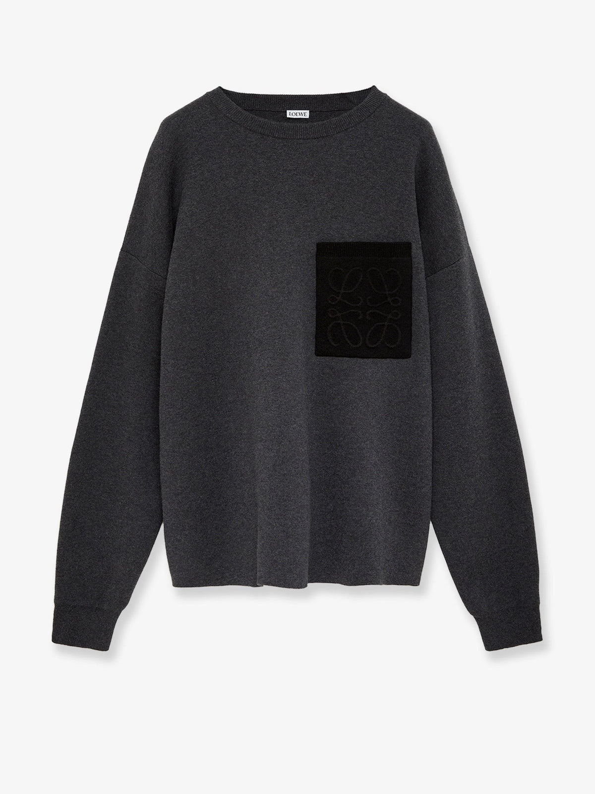 Loewe Men's Anagram Cotton Blend Sweatshirt Grey