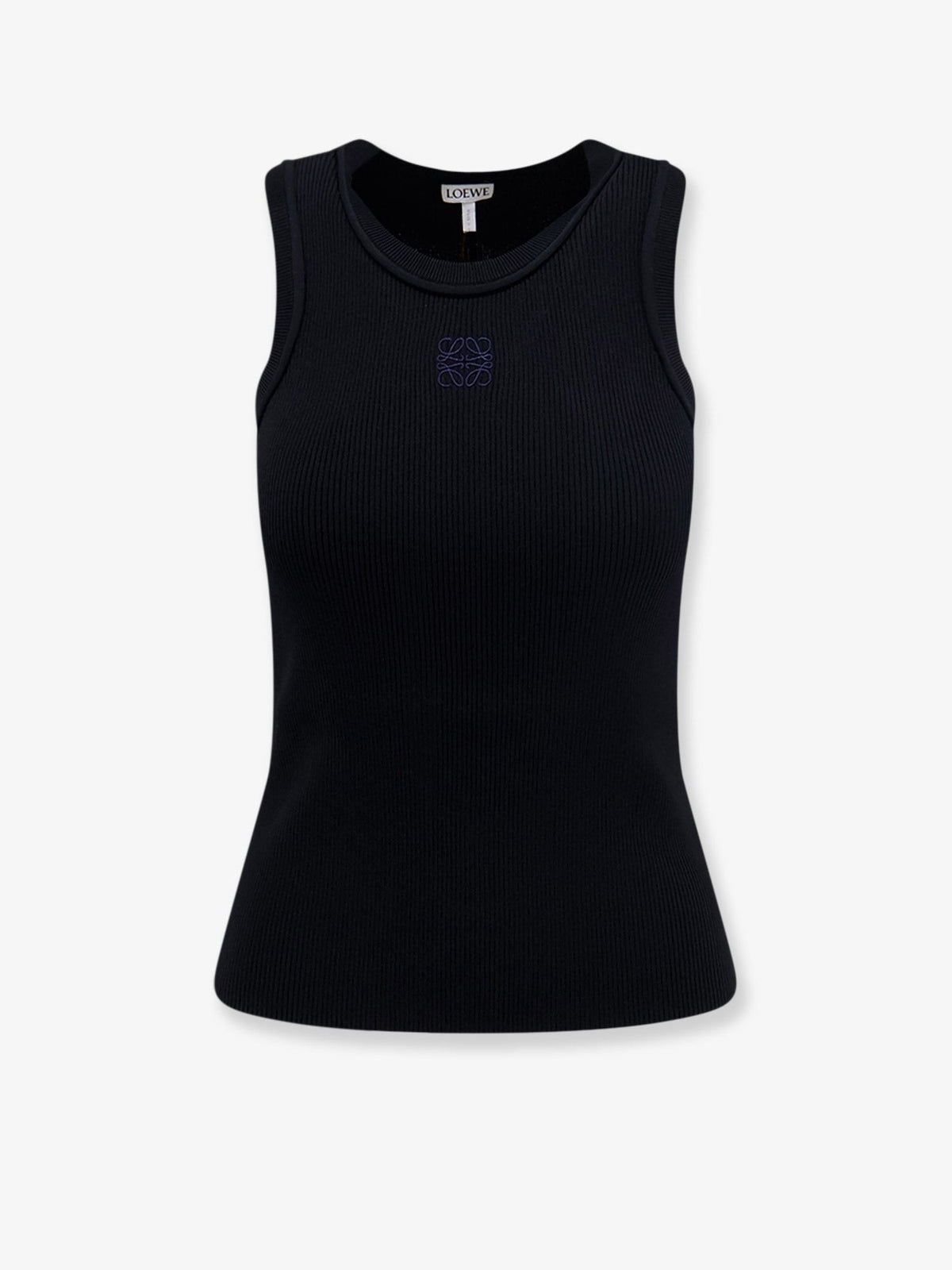 Loewe Women's Anagram Viscose Tank Top Black