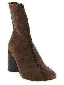MM6 Maison Margiela Anatomic Stitch Toe Ankle Boots Brown