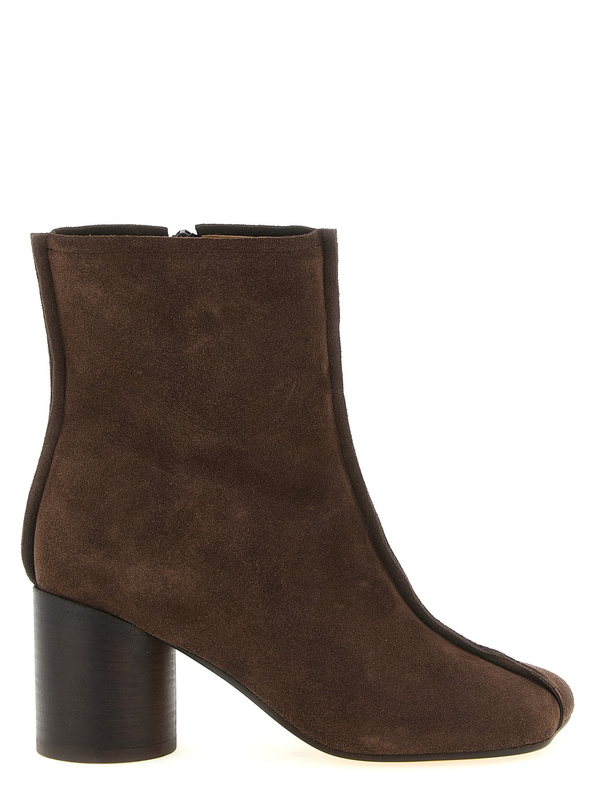 MM6 Maison Margiela Anatomic Stitch Toe Ankle Boots Brown