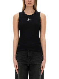 JW Anderson Women's Anchor Jwa Tank Top Black