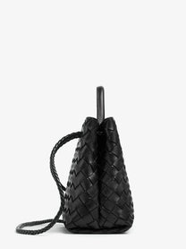 Bottega Veneta Women's Andiamo Small Leather Crossbody Bag Black