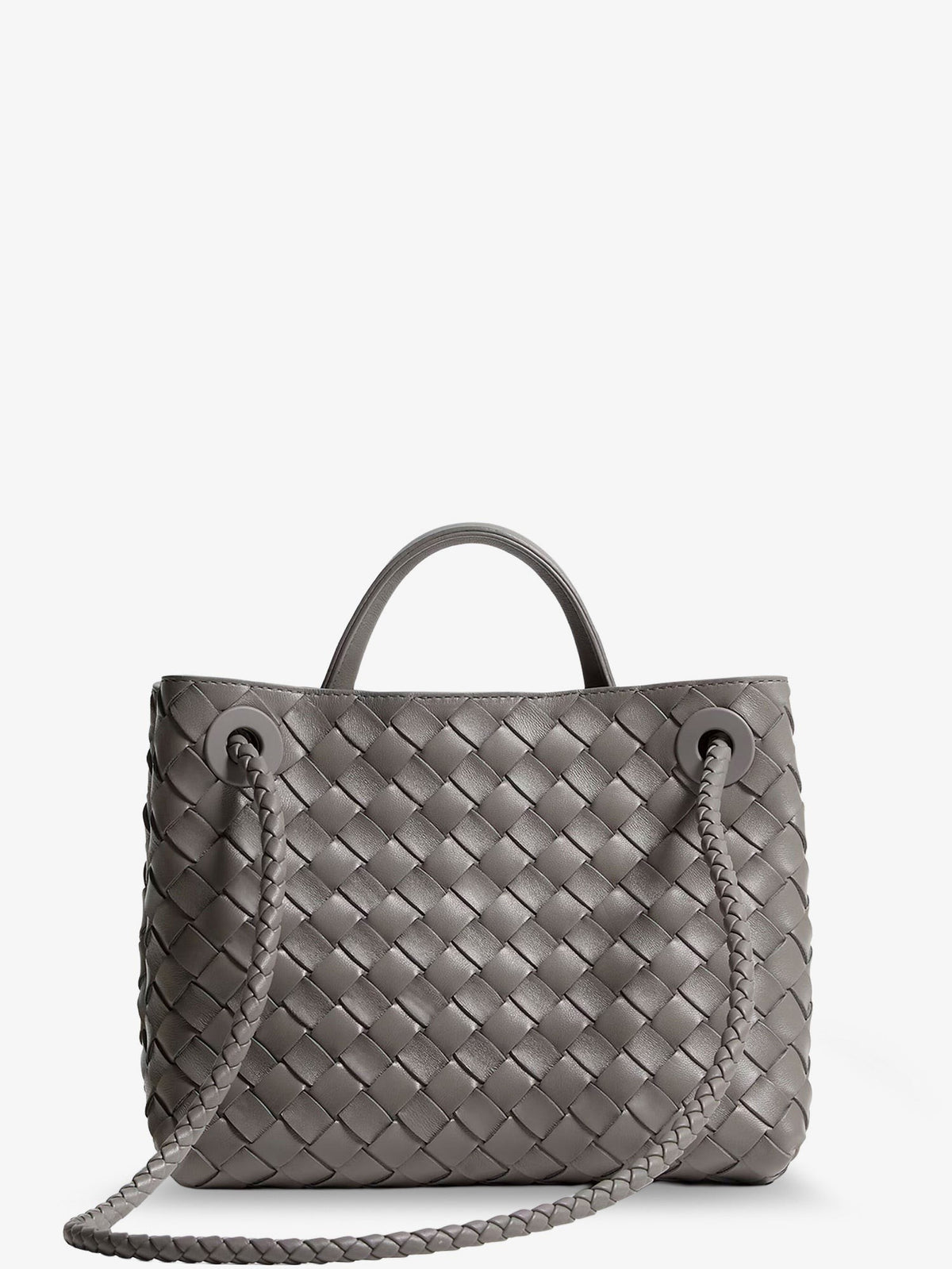 Bottega Veneta Women's Andiamo Small Leather Crossbody Bag BASALT-MB-BASALT