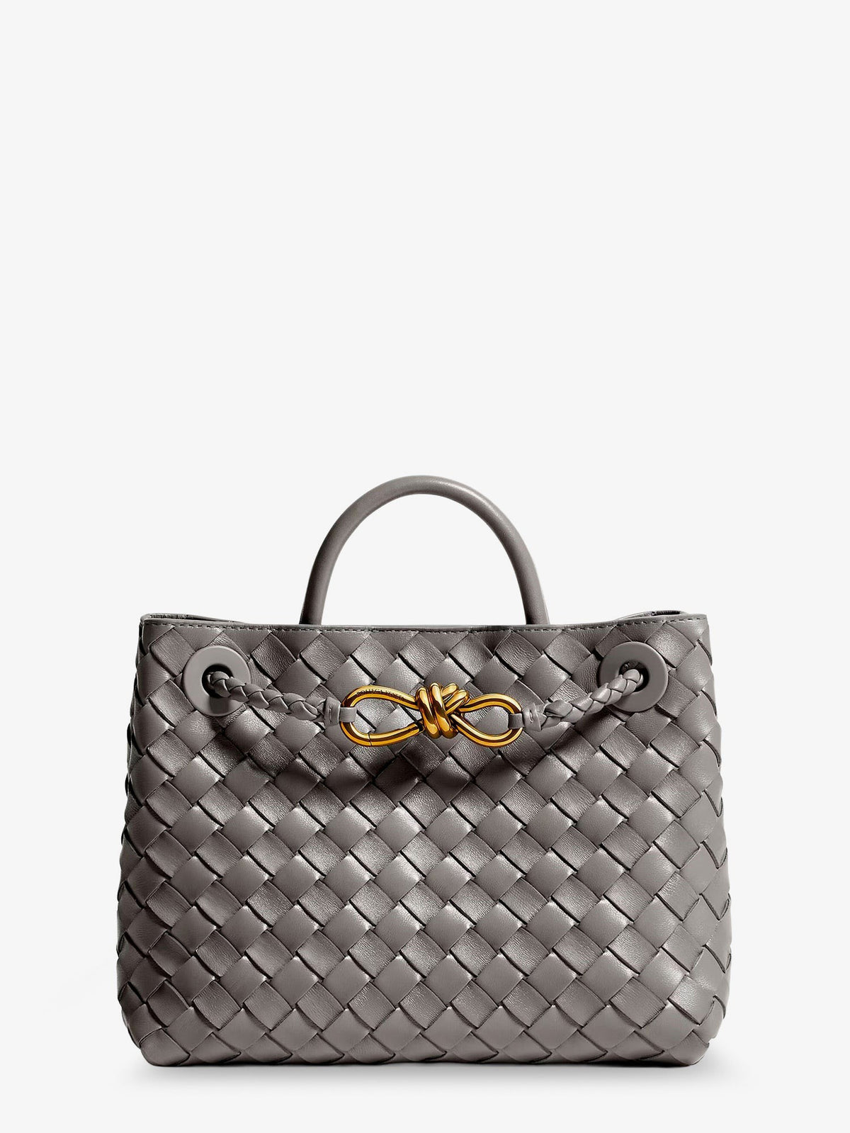 Bottega Veneta Women's Andiamo Small Leather Crossbody Bag BASALT-MB-BASALT
