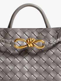 Bottega Veneta Women's Andiamo Small Leather Crossbody Bag BASALT-MB-BASALT