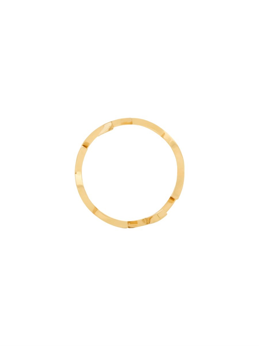Saint Laurent Women's Anello Ferma Sciarpa Cassandre Gold