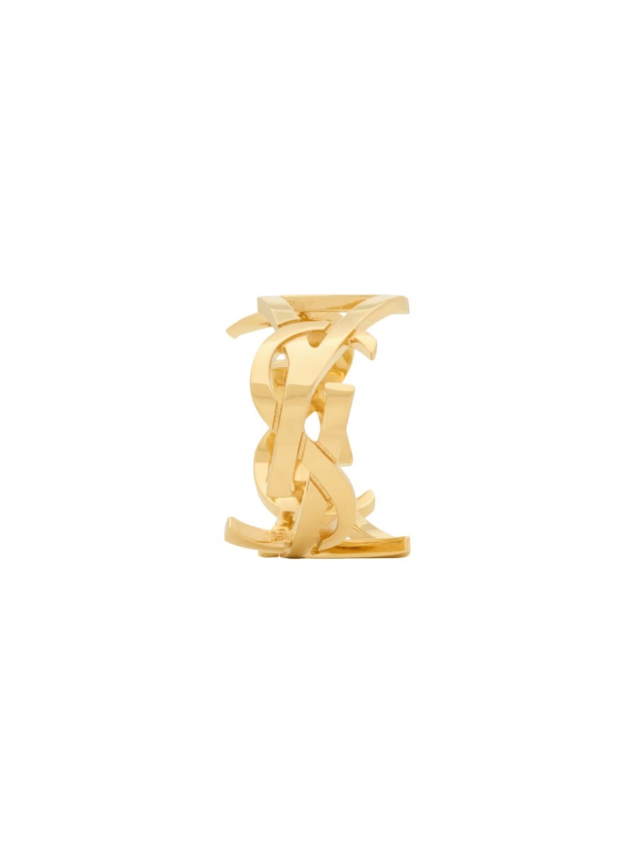 Saint Laurent Women's Anello Ferma Sciarpa Cassandre Gold
